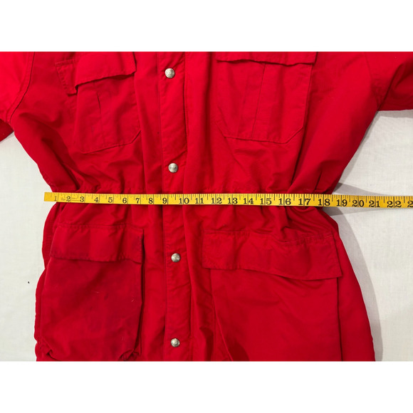 Vintage LL Bean Baxter State Parka Jacket Large Red Buffalo Freeport Maine Hood - Picture 9 of 14